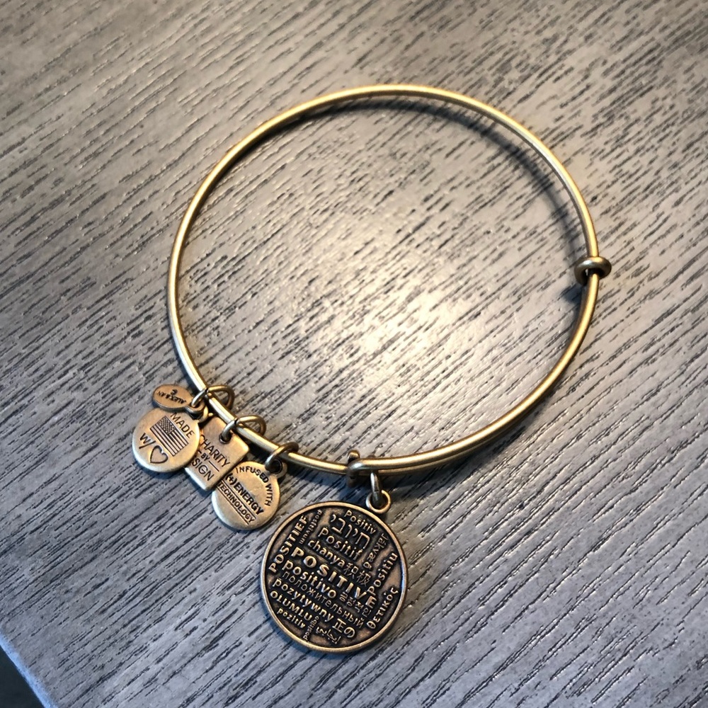 Alex and Ani gold positivity bracelet